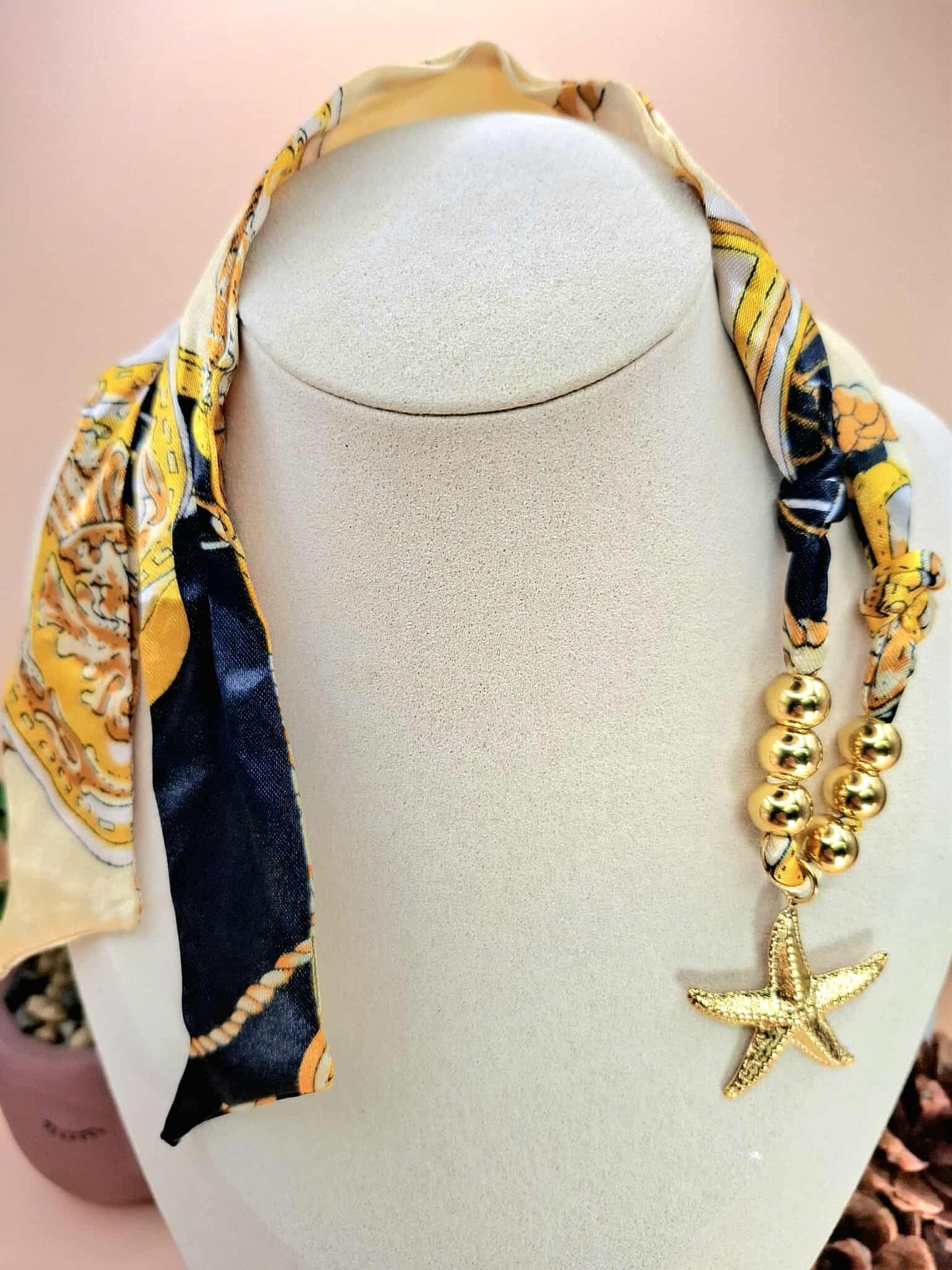 Collier foulard "étoile de mer"